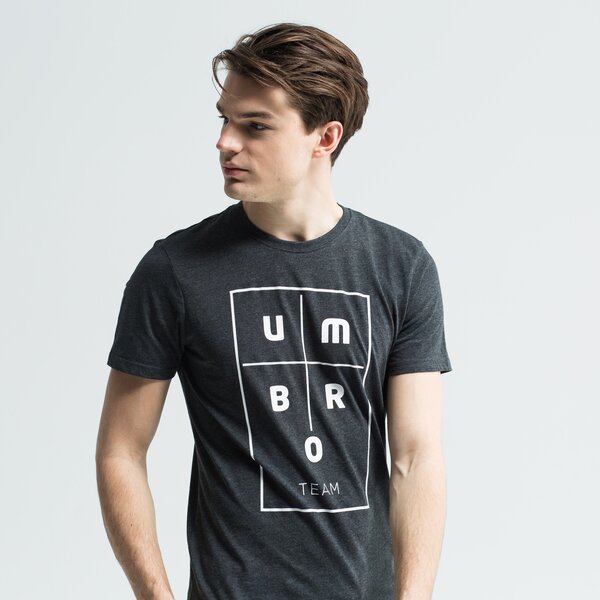 Koszulka męska UMBRO T-SHIRT SS UMTERO ul19tsm36001 kolor szary