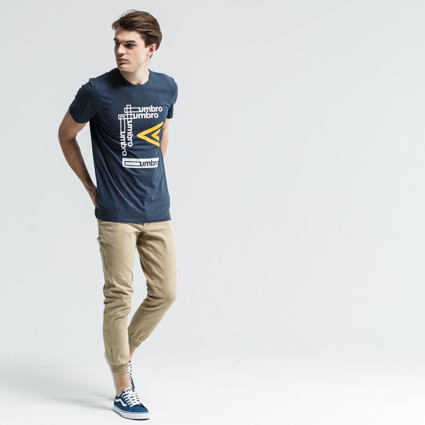 Koszulka męska UMBRO T-SHIRT SS OLPATO ul19tsm37001 kolor granatowy