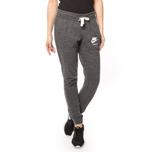 Spodnie dresowe damskie NIKE SPODNIE GYM VINTAGE PANT 726061060 kolor szary