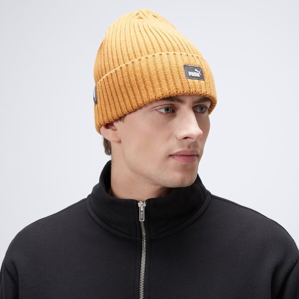 Czapka zimowa damska PUMA CZAPKA ZIMOWA PUMA CLASSIC CUFF BEANIE 2482605 kolor brązowy