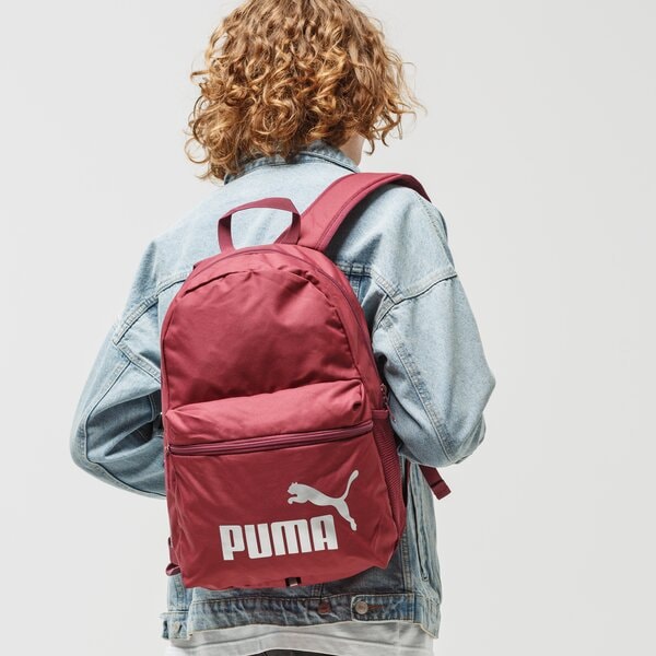 Plecak damski PUMA PLECAK PHASE BACKPACK 7548748 kolor bordowy