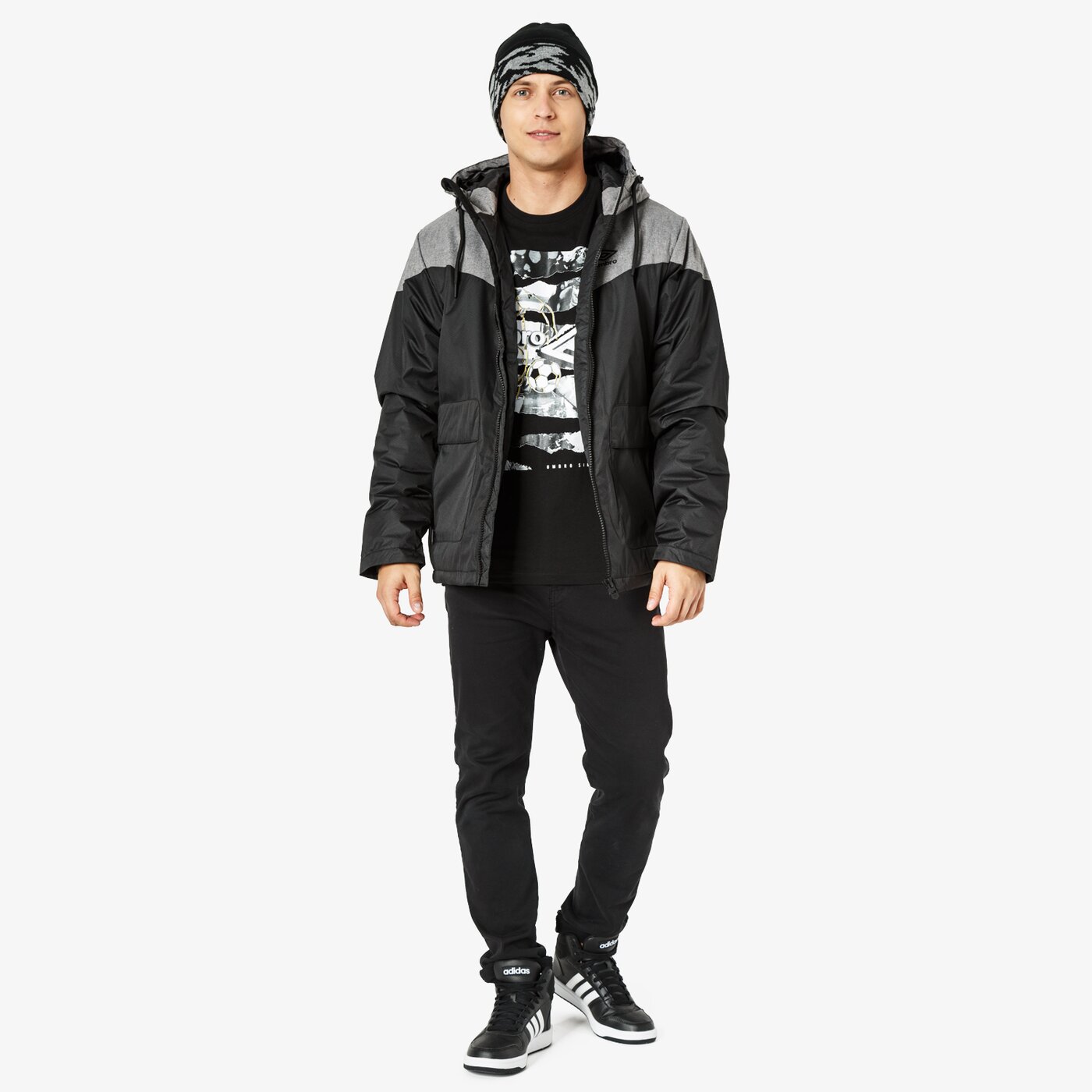 Koszulka męska UMBRO T-SHIRT SS STADIUM ul38tsm54001 kolor czarny