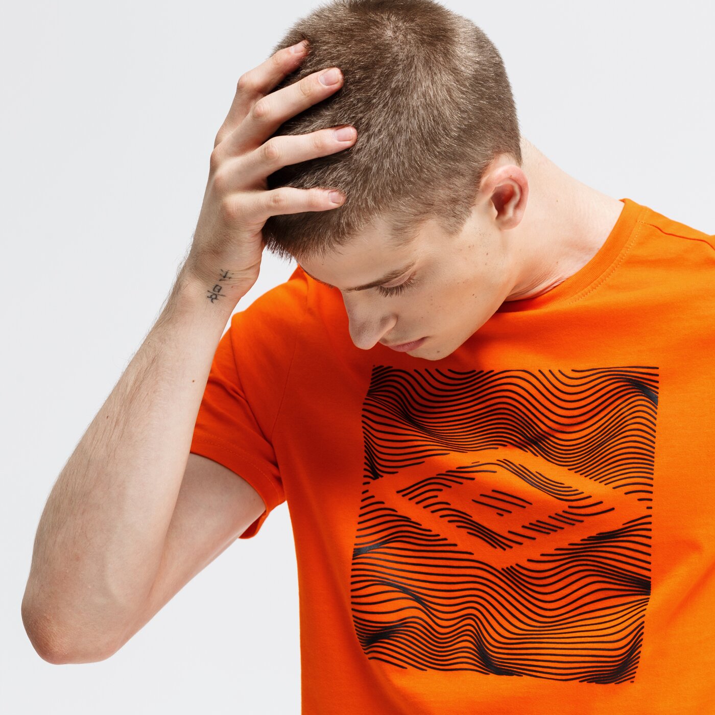 Koszulka męska UMBRO T-SHIRT DUNCAN ul39tsm02002 kolor pomarańczowy