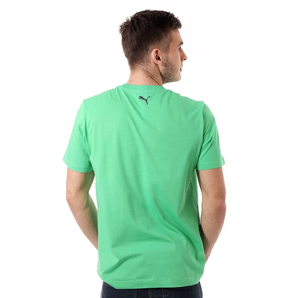 Koszulka męska PUMA T-SHIRT S.CASUAL LOGO TEE 82818507 kolor zielony