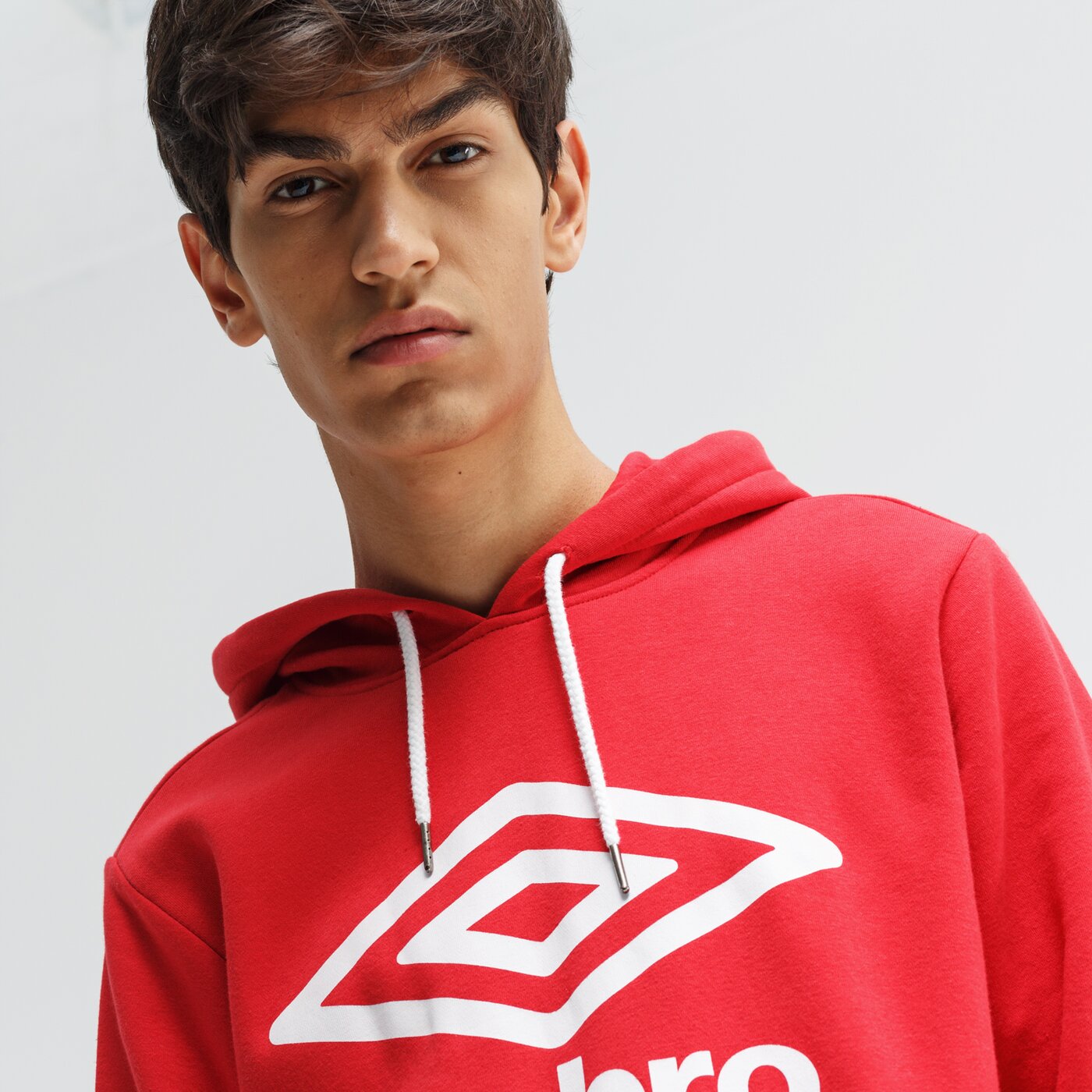 Bluza męska UMBRO BLUZA FW LARGE LOGO OH 65358u-7ra kolor czerwony