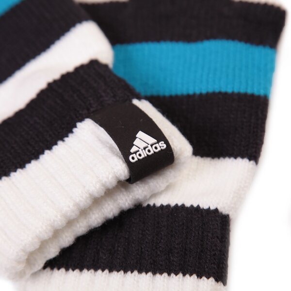 ADIDAS RĘKAWICZKI STRIPED GLOVES m66615 kolor niebieski