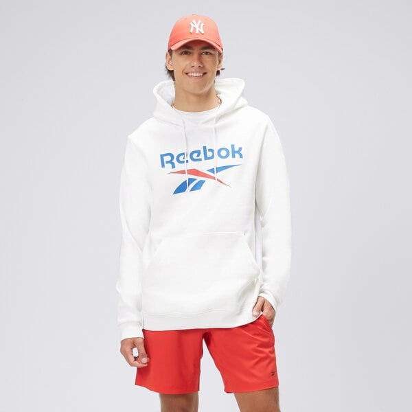 Bluza męska REEBOK BLUZA Z KAPTUREM RI FLC BIG LOGO h54805 kolor biały