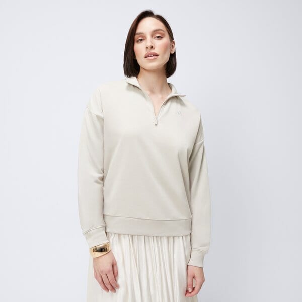 Bluza damska ADIDAS BLUZA W SL FT QZ jd9959 kolor beżowy