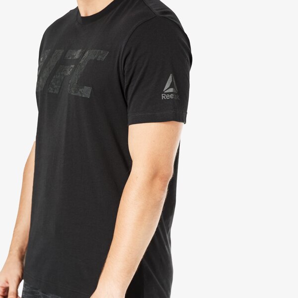 Koszulka męska REEBOK T-SHIRT SS UFC FG LOGO TEE cy7262 kolor czarny