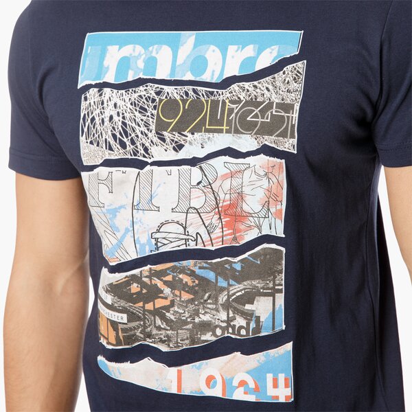 Koszulka męska UMBRO T-SHIRT TAKEHI ul17tsm17001 kolor granatowy