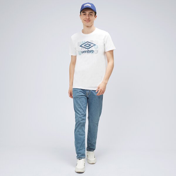Koszulka męska UMBRO T-SHIRT MEDHO ul123tsm03001 kolor biały
