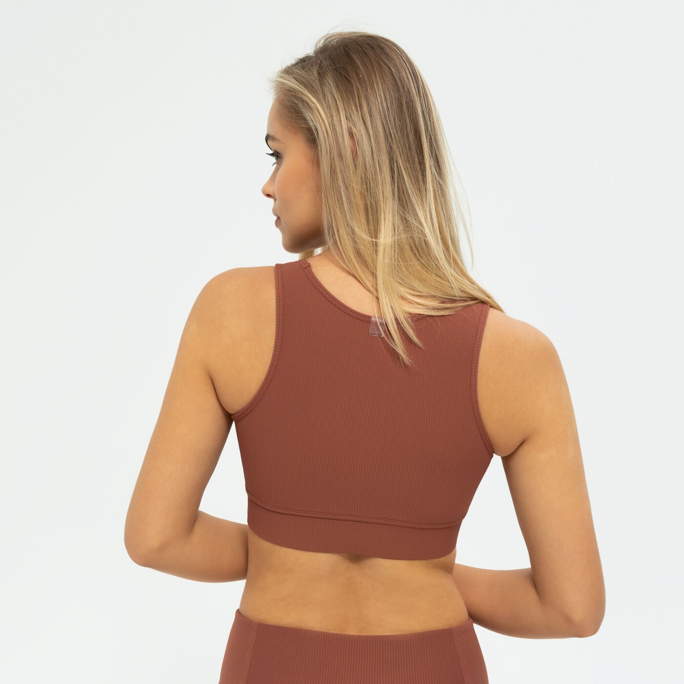 Top damski UP8 BRA FINLEY up122top08001 kolor brązowy