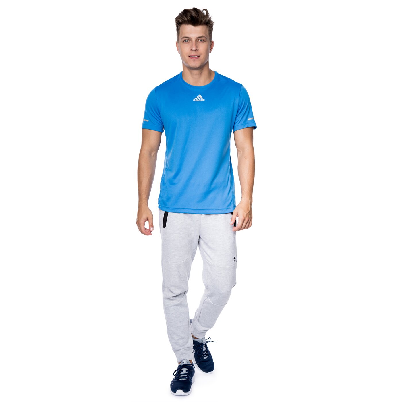 Koszulka męska ADIDAS T-SHIRT RUN TEE M ax7530 kolor niebieski