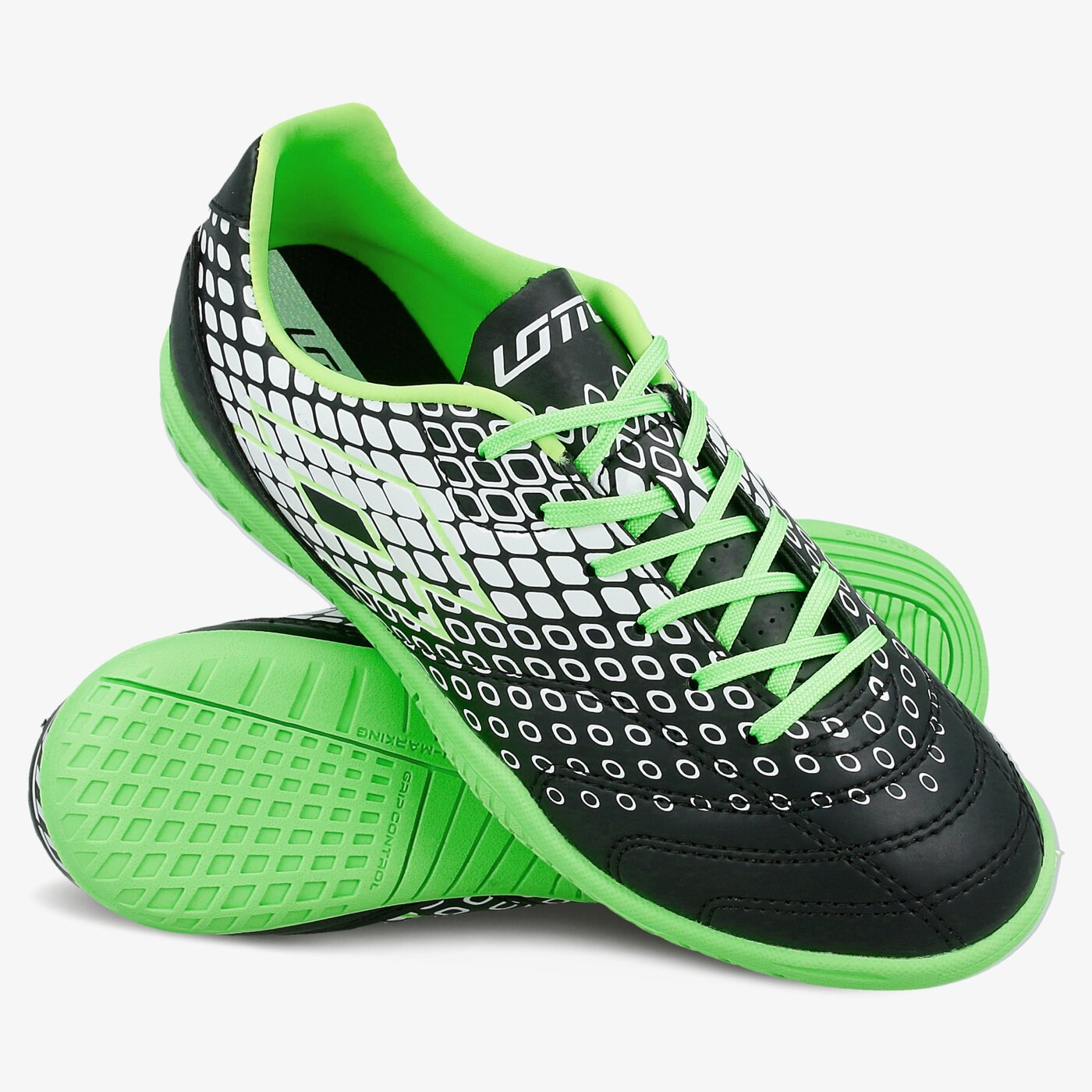 Buty piłkarskie dla dzieci LOTTO SPIDER 700 XIV ID JR s9690 kolor czarny