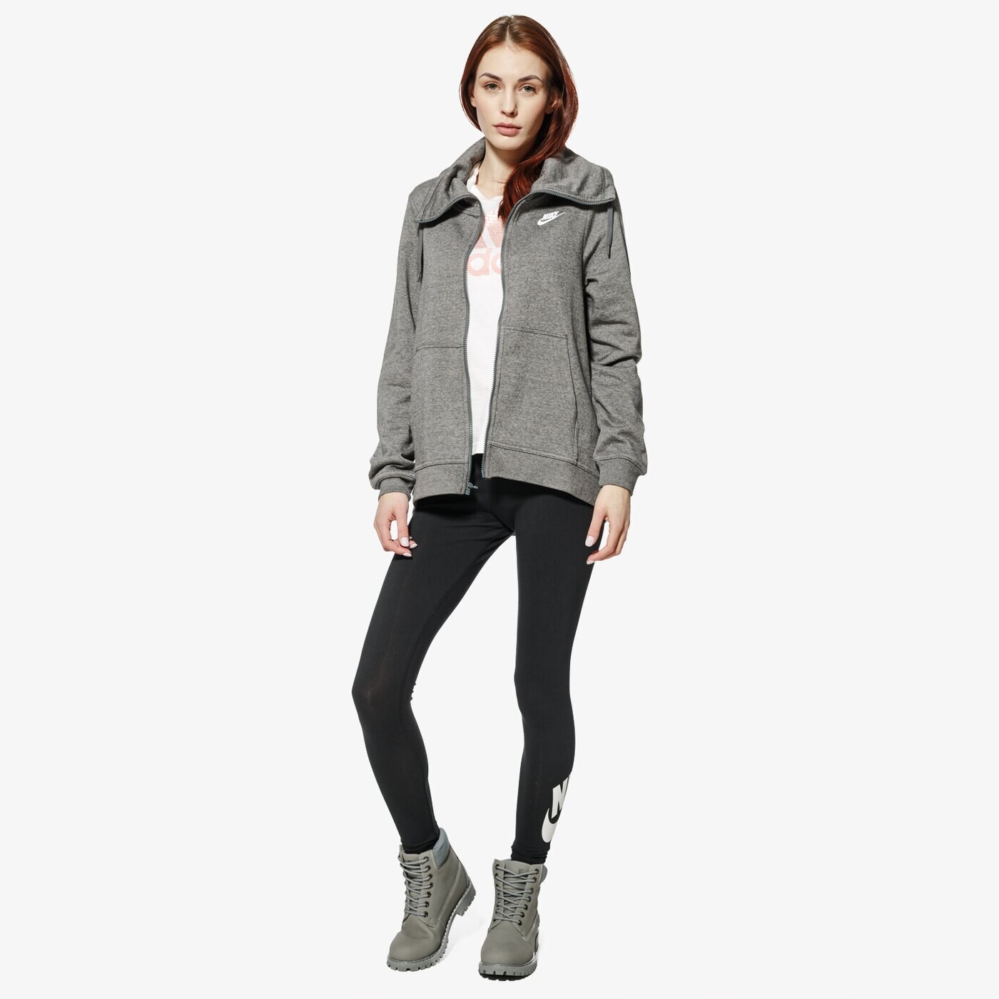 Bluza damska NIKE BLUZA W NSW FNL FZ CLUB 895209-071 kolor szary