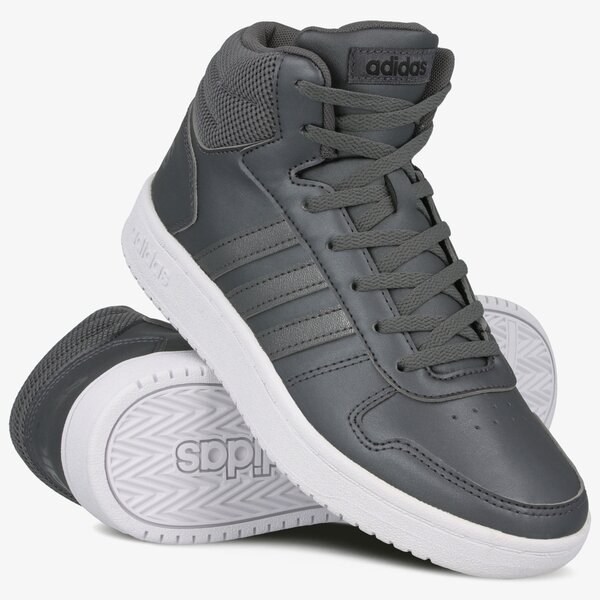 Buty sportowe damskie ADIDAS HOOPS 2.0 MID ee7856 kolor szary