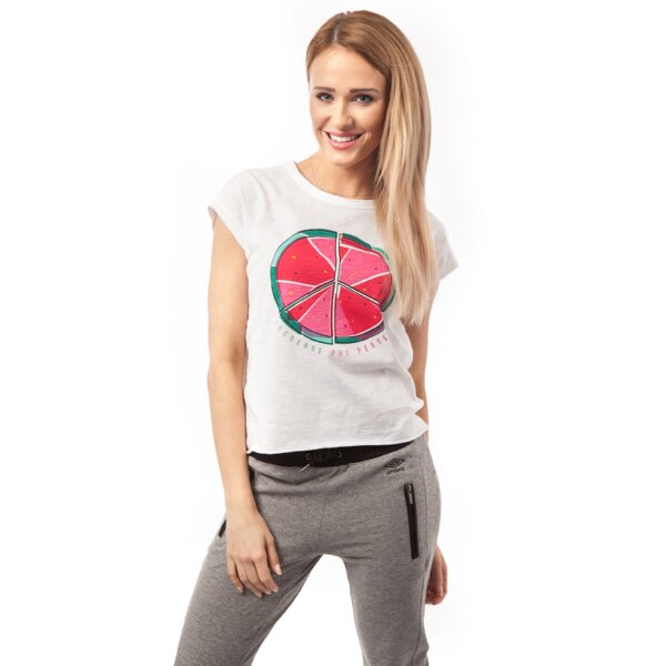 Koszulka damska FEEWEAR T-SHIRT EDIP fw15tsd08002 kolor biały