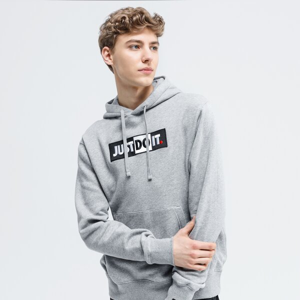 Bluza męska NIKE BLUZA Z KAPTUREM SPORTSWEAR JDI cj4775-063 kolor szary