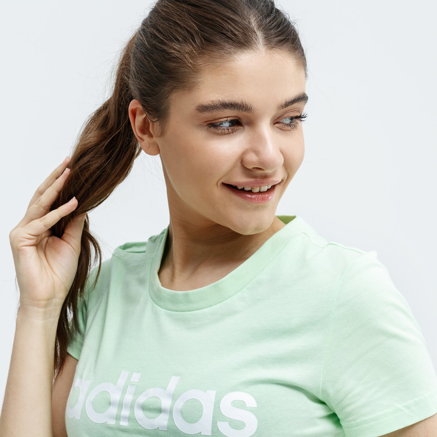Koszulka damska ADIDAS T-SHIRT SS W E LIN SLIM T fj5389 kolor zielony