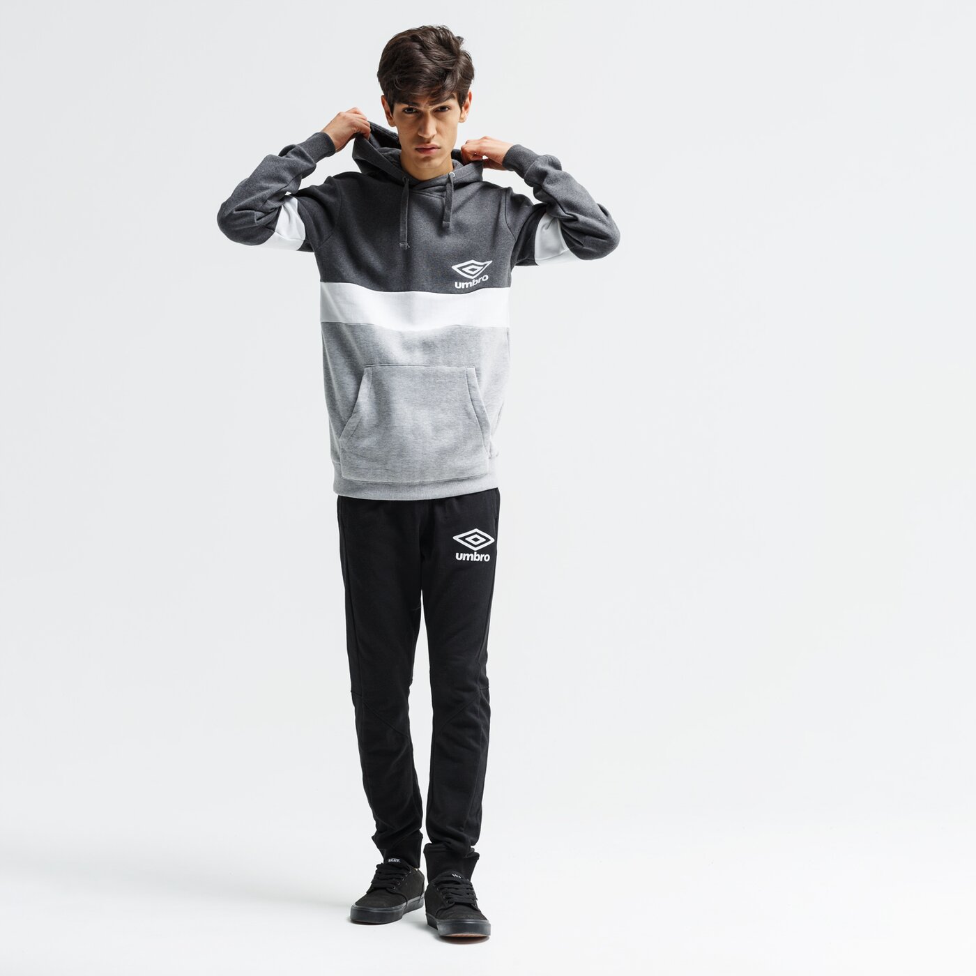 Bluza męska UMBRO BLUZA PANELLED O.T.H. 51188u-hgm kolor szary