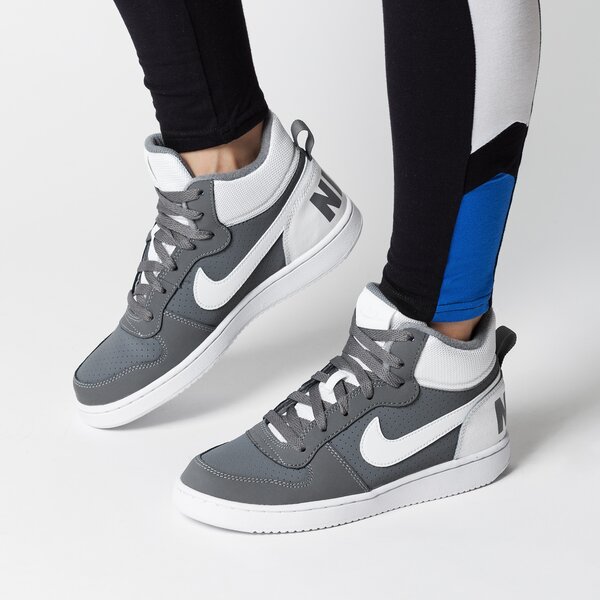 Buty dziecięce NIKE COURT BOROUGH MID (GS) 839977003 kolor szary