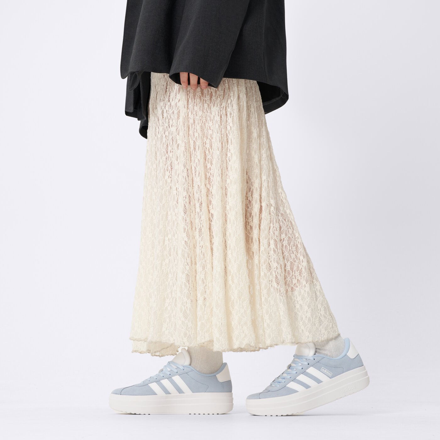 Buty dziecięce ADIDAS VL COURT BOLD J ji1018 kolor niebieski