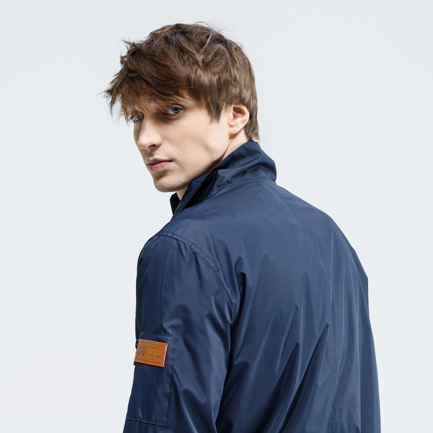 Kurtka przejściowa męska UP8 KURTKA FELPA up120kum04001 kolor granatowy