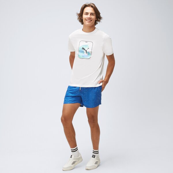 Koszulka męska PUMA T-SHIRT GRAPHICS WAVE 67448302 kolor biały