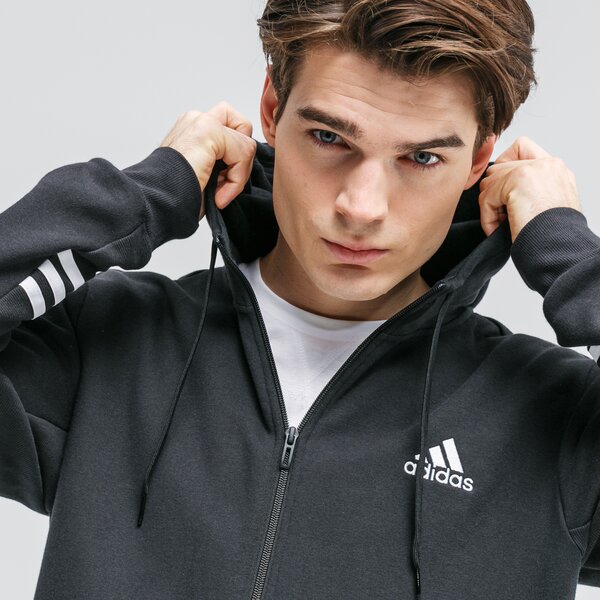 Bluza męska ADIDAS BLUZA ROZPINANA Z KAPTUREM M E COMF HD TT gd5458 kolor czarny