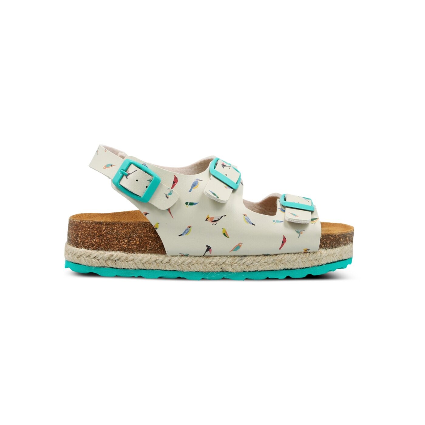 Sandały dla dzieci PAEZ BIO CONGO PRINT SOUZA BIRDS BEIGE 1832752k07-200 kolor biały