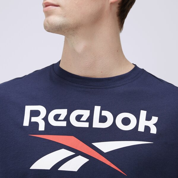 Koszulka męska REEBOK T-SHIRT REEBOK IDENTITY BIG LOGO 100071176 kolor granatowy