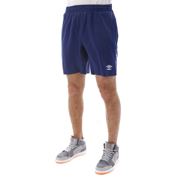 Spodenki męskie UMBRO SZORTY TRN WVN SHORT 62265u3do kolor granatowy
