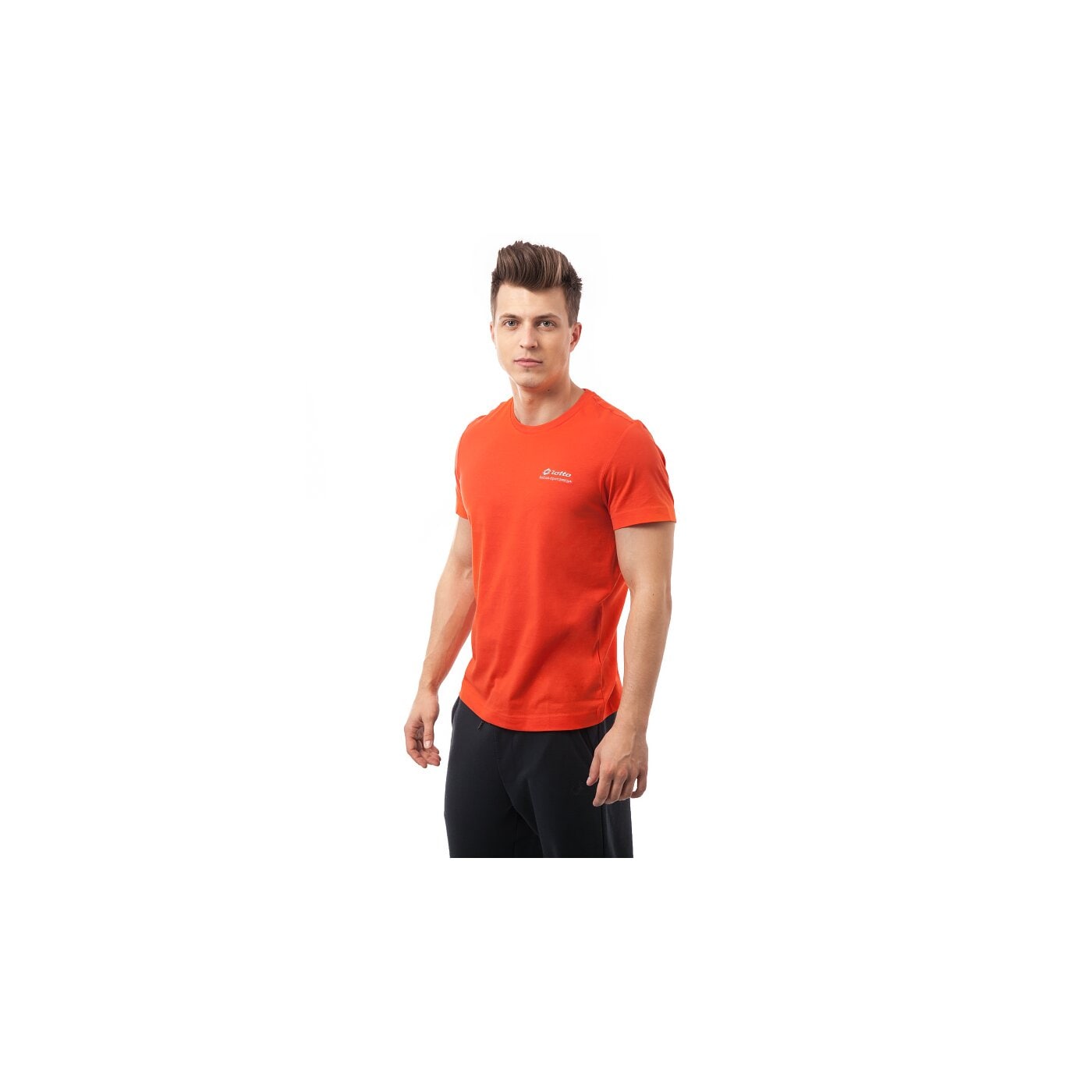 Koszulka męska LOTTO T-SHIRT BRETT BS r4612 kolor pomarańczowy