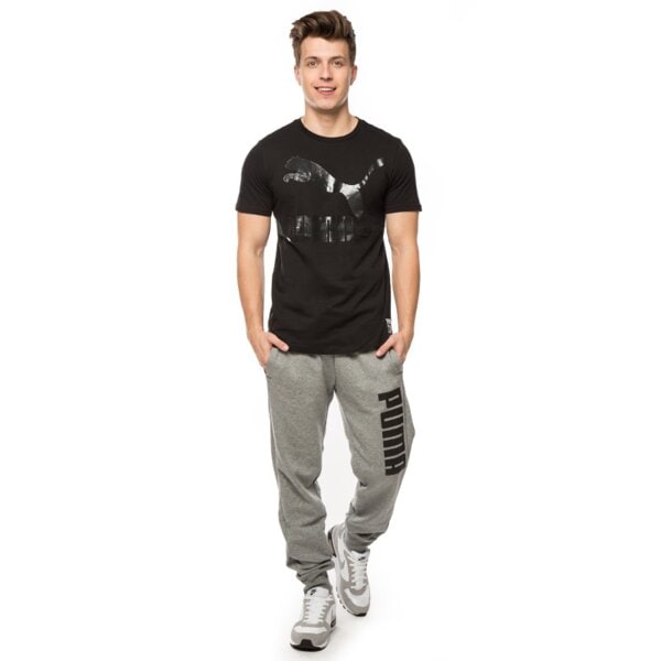 Spodnie dresowe męskie PUMA SPODNIE FUN DRY SWEAT 83653303 kolor szary