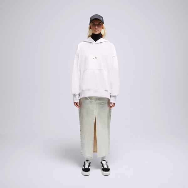 S.NOW JOB SIZEER HOODIE “I DECIDE” OFF WHITE si123blu50001 kolor beżowy