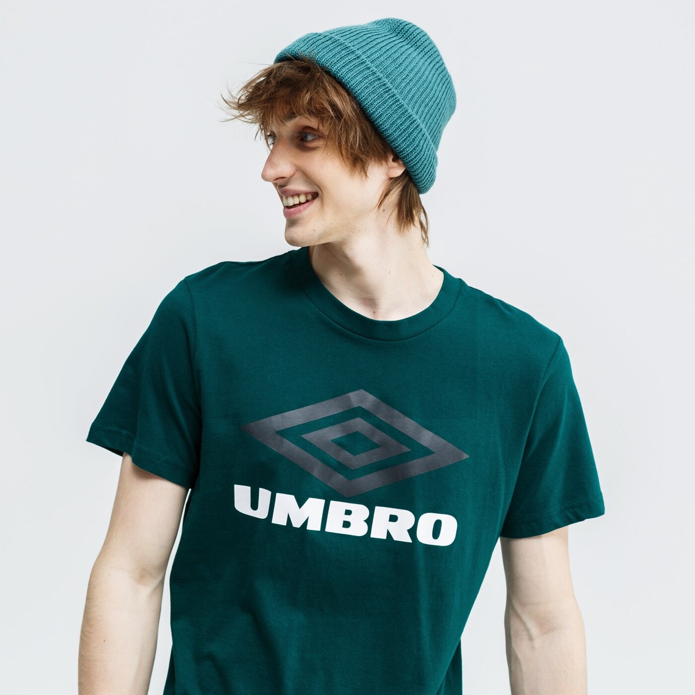 Koszulka męska UMBRO T-SHIRT LARGE LOGO 65802u-jg2 kolor zielony