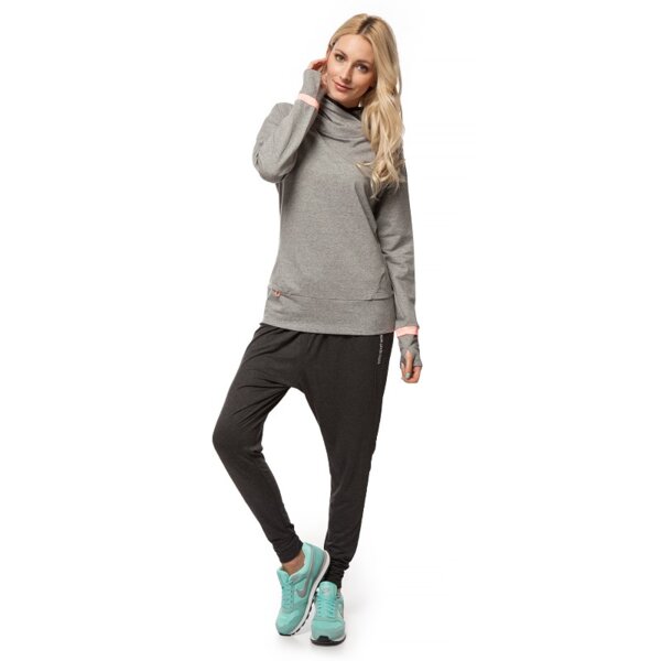 Spodnie dresowe damskie LOTTO SPODNIE PANTS ODETTE r6904 kolor szary