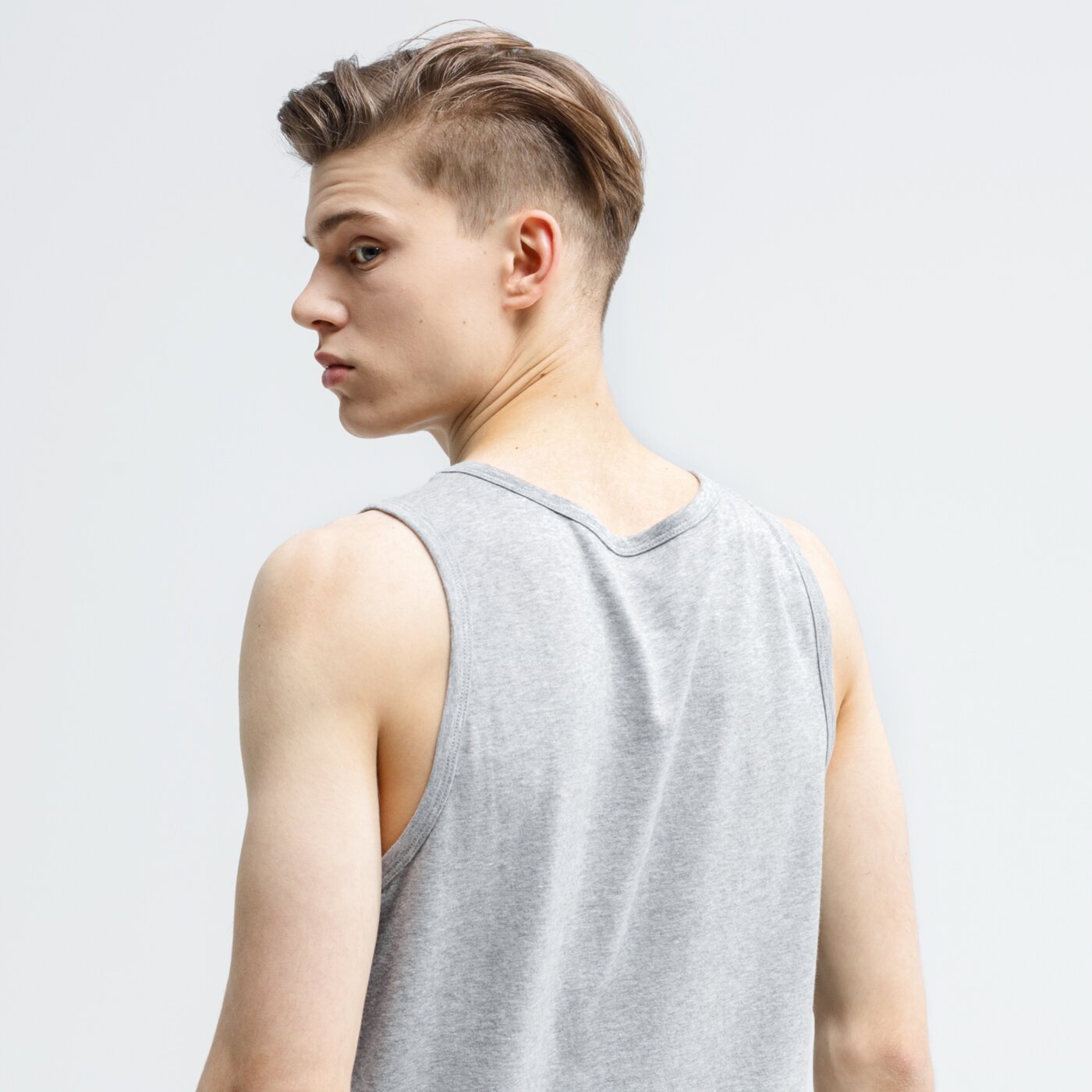 Tank top męski NIKE TANK M NK DRY DFC SOLID ar6069-063 kolor szary