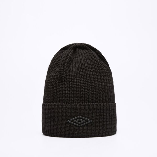 Czapka zimowa damska UMBRO CZAPKA UMBRO ESS BLACK ul325hat10001 kolor czarny