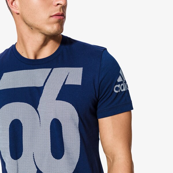 Koszulka męska ADIDAS T-SHIRT NUMBER cd9234 kolor granatowy