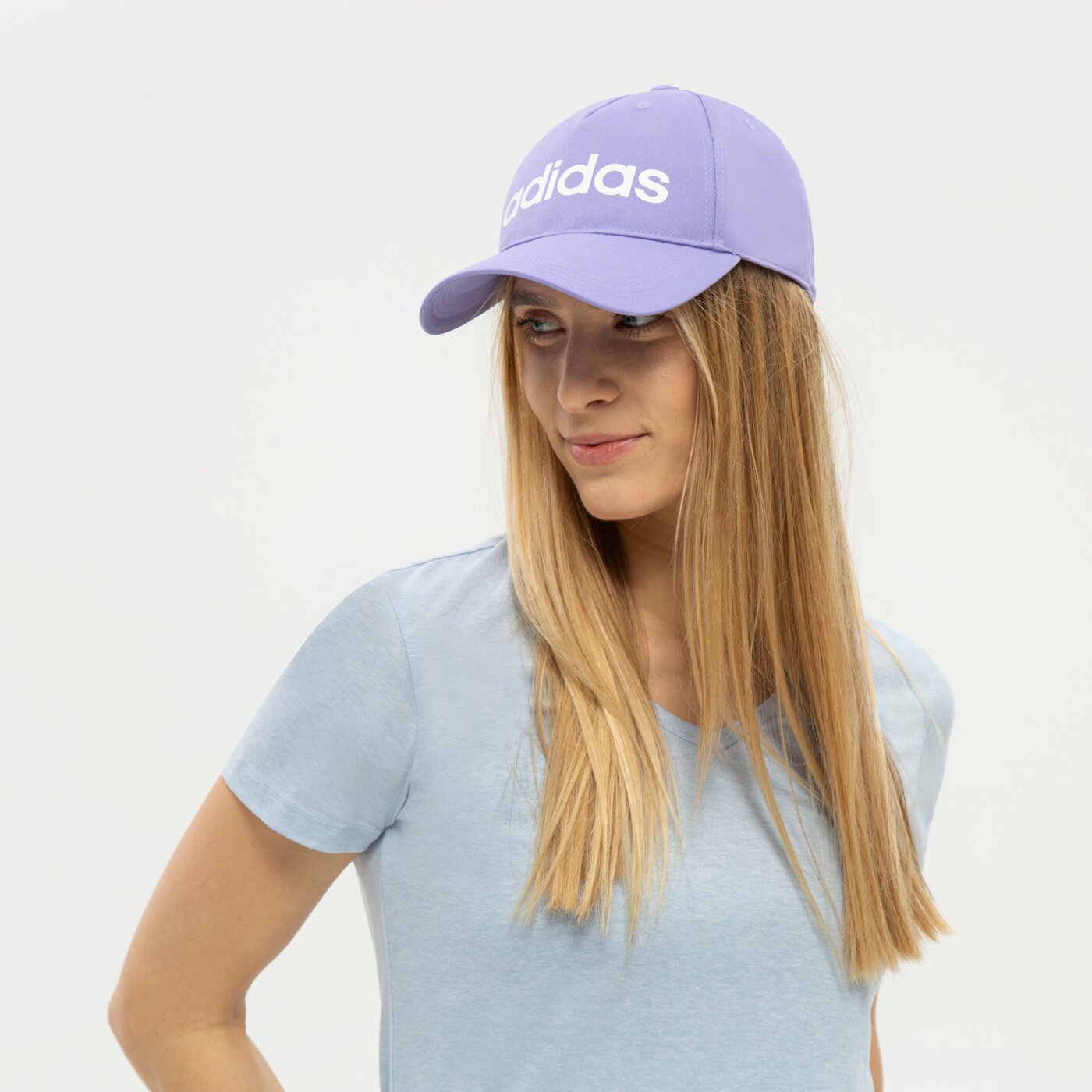 Czapka z daszkiem damska ADIDAS CZAPKA DAILY CAP hd2221 kolor fioletowy