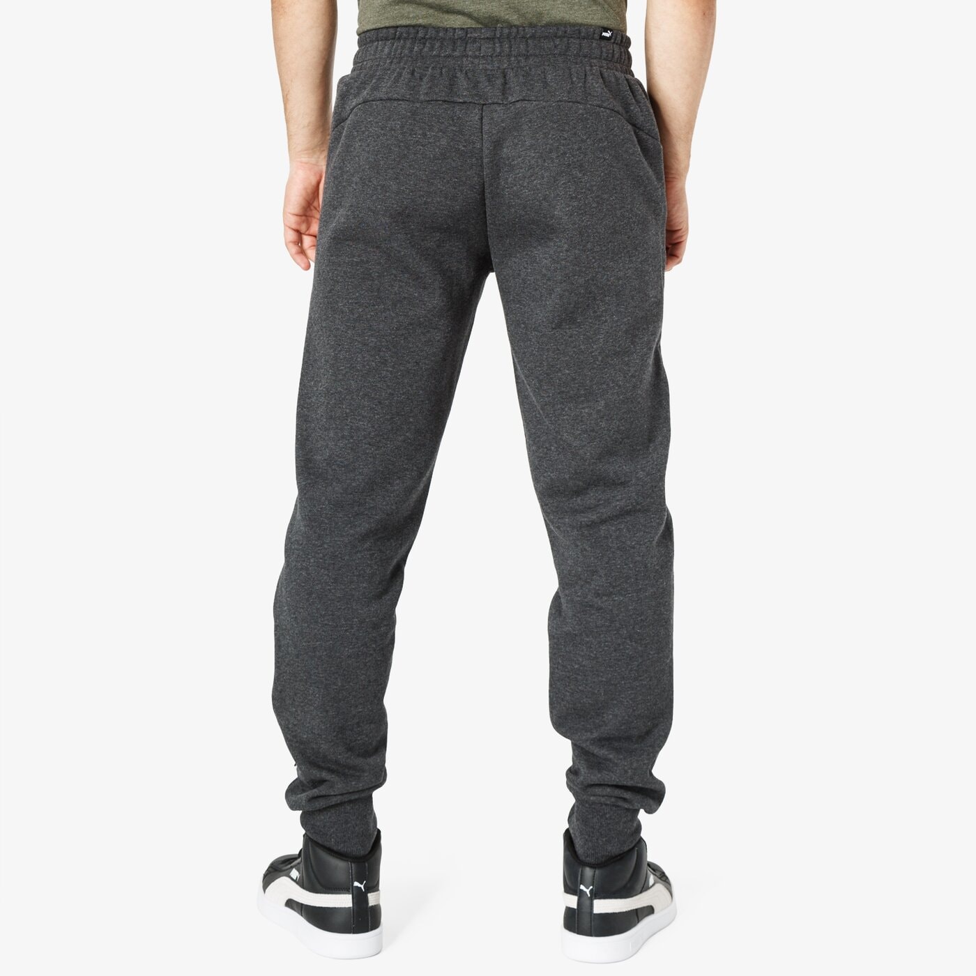 Spodnie dresowe męskie PUMA SPODNIE ELEVATED ESS TAPE 85241807 kolor czarny