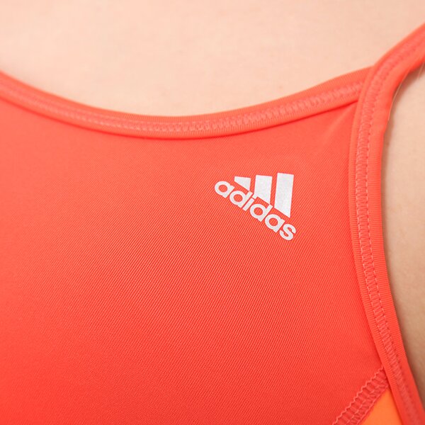 Top damski ADIDAS TANK CLIMA ESS STRAP d89698 kolor pomarańczowy