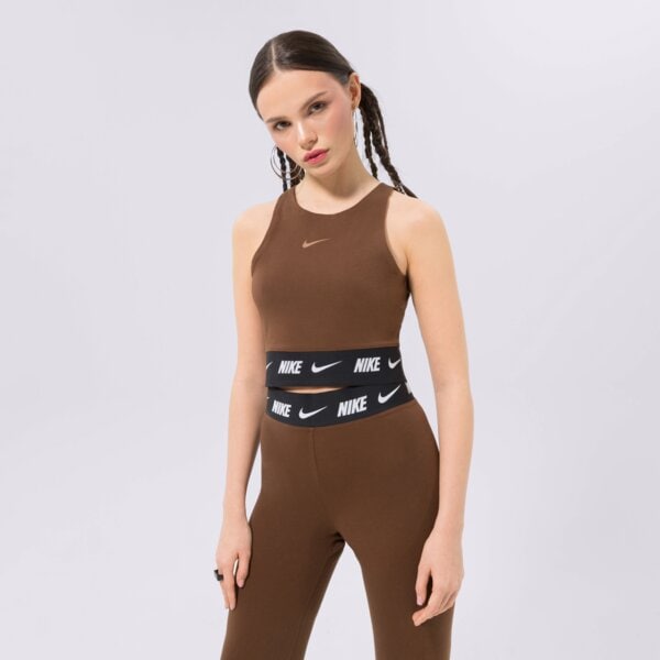 Koszulka damska NIKE T-SHIRT dq9315-259 kolor brązowy