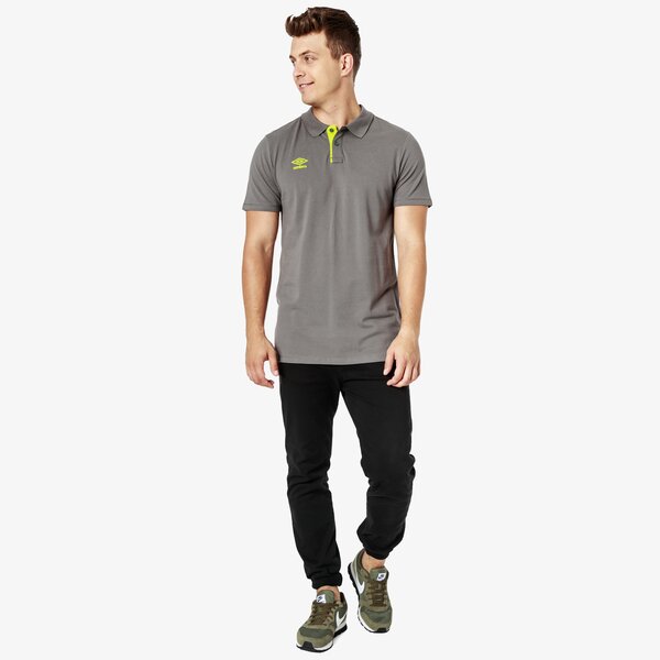 Koszulka polo męska UMBRO POLO FW PIQUE 65095u-fwv kolor szary