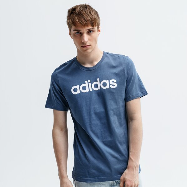 Koszulka męska ADIDAS T-SHIRT SS E LIN fi0864 kolor niebieski