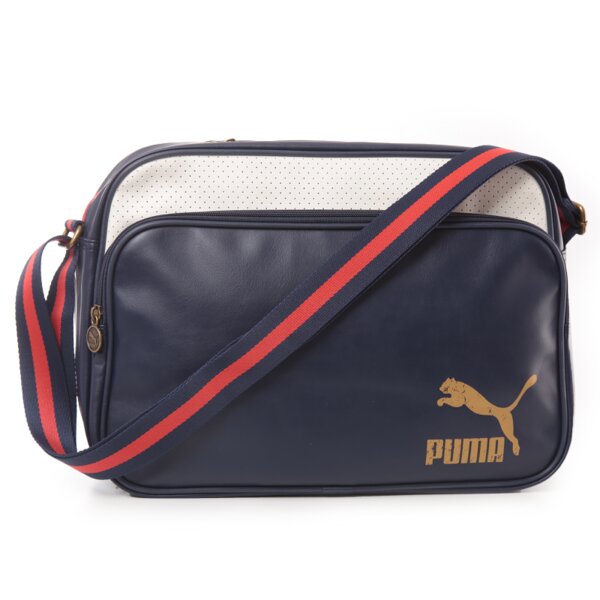 Torba sportowa damska PUMA TORBA ORIGINALS REPORTER PEACOAT 7307903 kolor granatowy