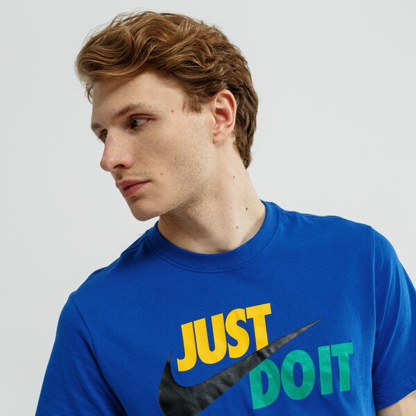 Koszulka męska NIKE T-SHIRT SS M NSW JUST DO IT SWOOSH ar5006-438 kolor niebieski