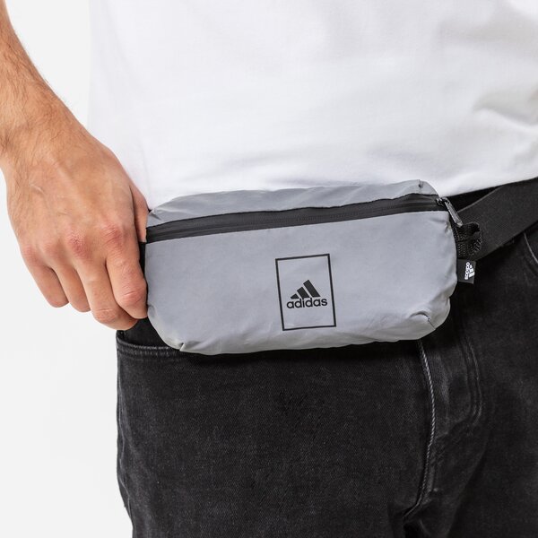 Nerka (saszetka na pas) damska sportowa ADIDAS NERKA SPORTS WAISTBAG h32429 kolor srebrny
