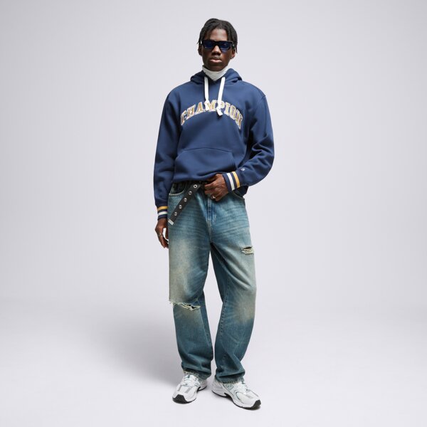 Bluza męska CHAMPION BLUZA Z KAPTUREM HOODED SWEATSHIRT 219174bs561 kolor granatowy